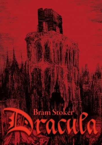 Dracula - okładka książki wydanej przez Vesper w czerwonym kolorze