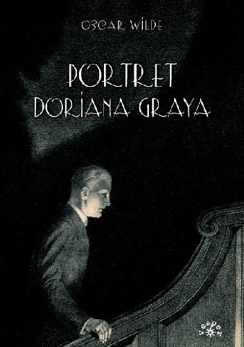 Portret Doriana Graya - okładka książki od wydawnictwa Vesper w czarno-szarych barwach