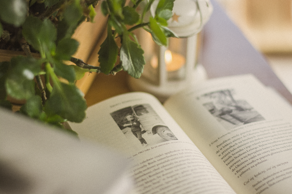 Światy równoległe. Autobiografia subiektywna w sensie ścisłym - otwarta książka leży na blacie