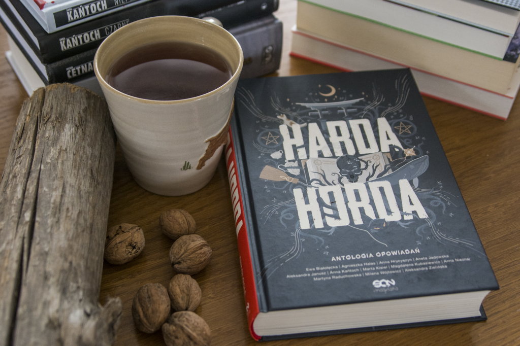 Harda Horda antologia opowiadań - książka leży na blacie