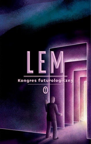 Kongres Futurologiczny Stanisław Lem - okłądka w fioletowych barwach