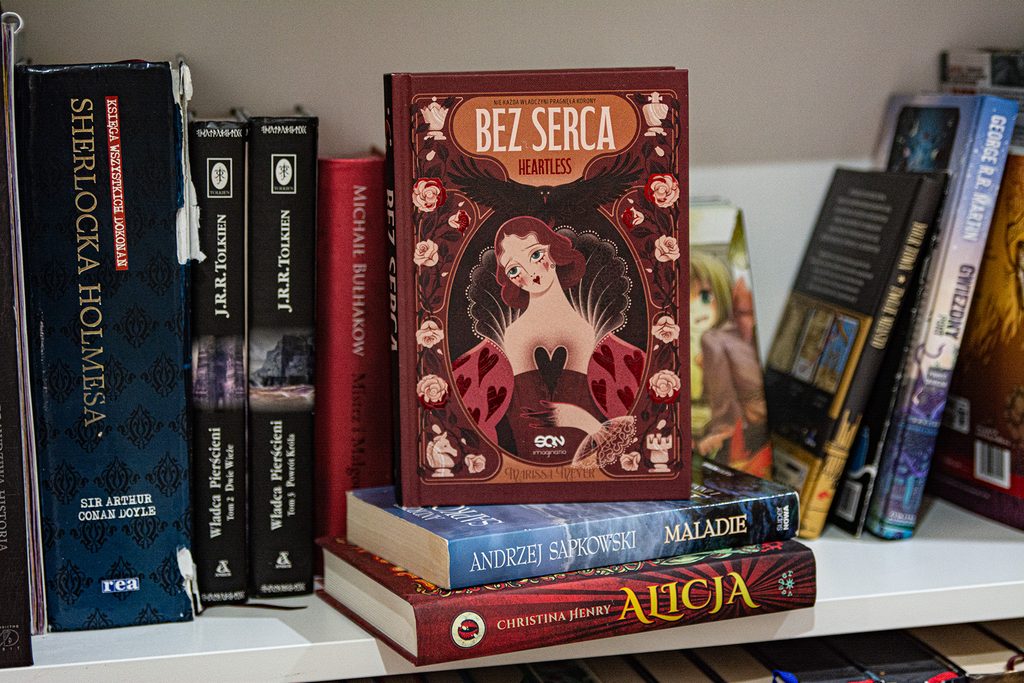 retellingi Alicji w Krainie Czarów: książka Bez serca. Hertless stoi na biblioteczce