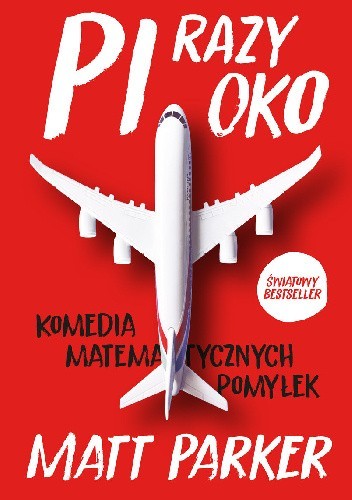 Pi razy oko czerwona okładka z białym samolotem na środku