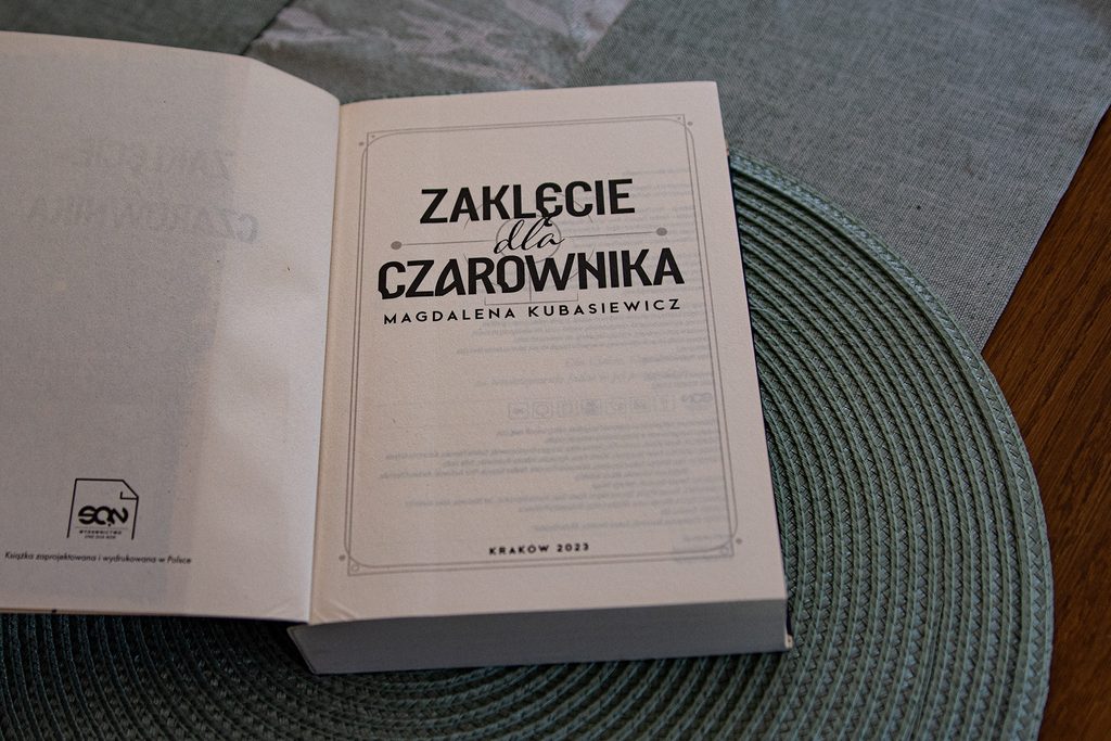 Zaklęcie dla czarownika Kubasiewicz  strona tytułowa