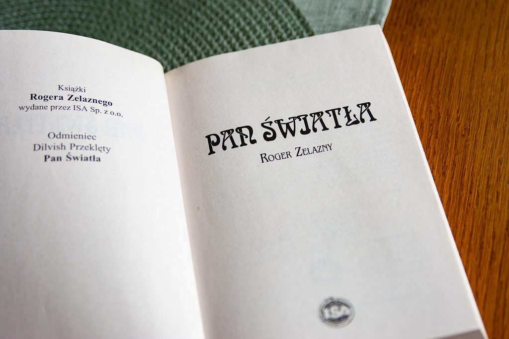 Pan Światła strona tytułowa
